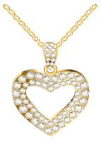 a diamond heart necklace